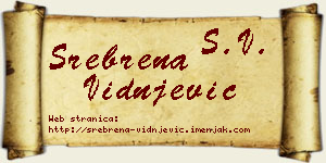 Srebrena Vidnjević vizit kartica